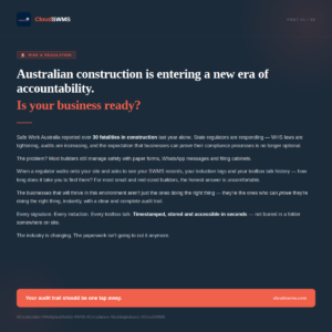 Australian construction is entering a new era of accountability — is your business ready?